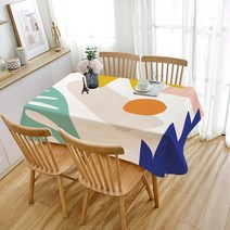 COZYARD 북유럽 방수 테이블 보 캠핑 파티 생일 다인용 식탁보 13컬러 다규격, 90*90cm, ZB301