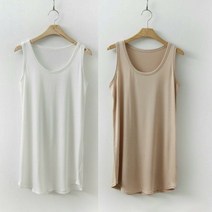 에피소드 국내생산 여성 사계절 2개 무지 스판 롱 굴림 나시