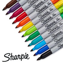 샤피 유성펜 Fine 낱색 / 12가지 컬러 / 네임펜 / 다용도 펜 / 사인용, Green