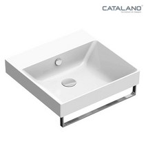 카탈라노 벽걸이 세면기 수입 사각 탑볼 세면볼 욕실도기 뉴제로 500-150ZP, 1개