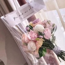 꽃집 꽃 포장 쇼핑백 대형 10개 꽃선물 투명 비닐백