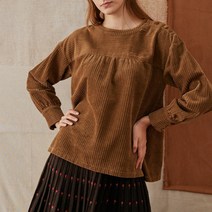 써스데이아일랜드 여성 블라우스 면티 기본티 티셔츠 루즈핏 골덴