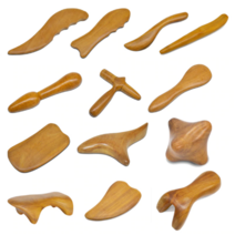 나무 괄사 경락 미용 지압 마사지기 도구 근육 이완, 지압마사지 B