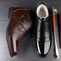 겨울 남성용 구두 키높이 스트랩 정장구두