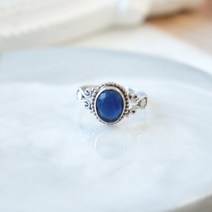 손수주얼리 천연 사파이어 실버 반지