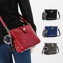 더퍼플 여성 패션 고급 뱀피패턴 폼폼스트랩 데일리 크로스백 crossbody bag 백팩 슬링백 크로스백 여성가방 여성크로스백 핸드폰가방 메신저백 토트백 숄더백 버킷백 파우치 미니가방