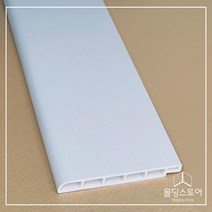 pvc걸레받이 마감몰딩 걸레받이 (9x80x2400mm), 화이트 솔리드(시트지 래핑)