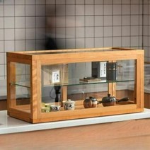유리쇼케이스 베이커리 쿠키 빵 디저트 쇼케이스 진열대 진열장, 05.목재플랫폼캐비닛