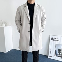 데일트 빅사이즈 남자 오버핏 싱글 코트