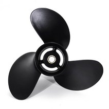 보트 프로펠러 선외기 도하츠/닛산/Mercury 8-9.8HP 3B2-64515-0 8.5x7.5 선외 알루미늄 합금 검정색 12 스플라인 톱니 3 블레이드