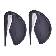 레터 오프너 편지 칼 미니 플라스틱 편지 오프너 샤프 메일 봉투 안전 용지 커터, 04 7.5x4.5cm 2pcs