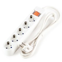 통합 스위치 5구 접지 절전 멀티탭 1.5M/2.4M/4.4M 전기코드 콘센트 국내생산, 1개, 4.4m