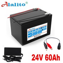 딥싸이클배터리 캠핑용 차량용 산업용 Alalito고용량 6S 24V 60Ah 18650 배터리 팩 리튬 이온 252V 60000mA, 03 60000mAh