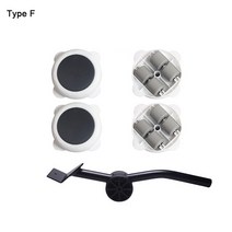 무소음바퀴 우레탄 대차 카트 소형 구르마 4인치 핸드카 고하중 중하중용캐스터 의료용 접이식 6인치중량 헤비 듀티 가구 리프터 운송 이동 슬라이드 휠 쉬운 도구 세트 롤러 바 수공구, 11.Type F