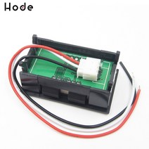 전압계 DC 0V ~ 99.9V LED 디지털 볼트 계측기 도구 3 선 노란색 디스플레이, 한개옵션0