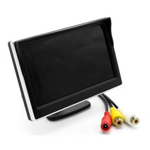 차량모니터 후방카메라모니터 미러링모니터 LCD HD 스크린 모니터 흡입 컵 주차 카메라 자동차 후면보기 백, 한개옵션0