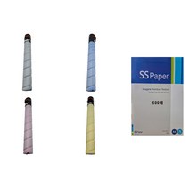 MOA 코니카미놀타 Bizhub C284 재생토너 4색set (복사용지 500매 포함), 1set, 4색