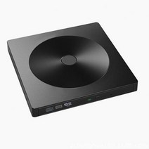 외장cd롬 디비디플레이어 리더기 USB 30 슬림 외장 CDDVDROM 플레이어 광학 드라이브 디스크 버너 리더 레, 01 Black