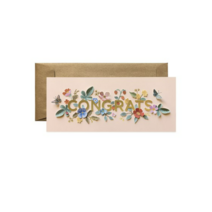 라이플페이퍼 CUT PAPER CONGRATS NO 10 카드, 혼합색상, 2개