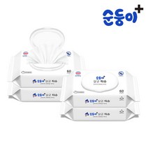 순둥이 생분해물티슈 살균티슈 캡형 60매 4팩(4ST)