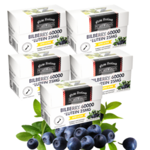 사은품+피터앤존 뉴질랜드 빌베리 60000mg+루테인 25mg 60캡슐, 빌베리 루테인 60캡슐 5개