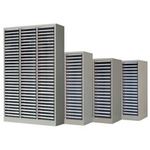 사무실 다용도 수납장 사물함 서류 수납 서랍, 10인용투명