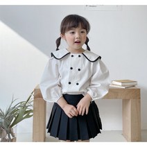 23 봄 모모앤 세라블라우스 유아동 여아 키즈 단정한 빅카라 블라우스 신학기룩