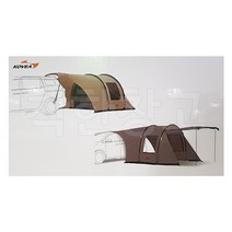 코베아 투어링 패밀리 카쉘터 터널형 카 텐트 차량용 차박텐트 캠핑