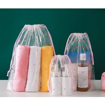 스파우트파우치 음료 투명 육수 주스팩 액상 화장품 가방 보관 여행용 방수 메이크업 목욕 드로스트링 정리함 세면 용품 세척 키트 1PC, 14.18x25cm 1pcs - 3, 1개