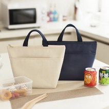 쿨러백 피크닉가방 에코백 보냉백 이유식가방 캔버스 미니 쿨러백 방수쿨러백 도시락가방 대량구매 사은품, 아이보리