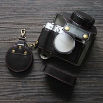 후지x100v 카메라 PU 가죽 케이스 파우치, PU 케이스 - 다크브라운, 1개