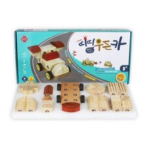 에드토이 원목으로 만드는 자동차 놀이 띠띠 우든카