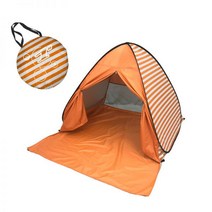 니로 4세대카니발 올뉴쏘렌토 모닝 차박텐트 후방텐트, 오렌지 스트라이프 커튼
