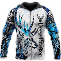 동물드림후드집업Tessffel 동물 사슴 헌터 사냥 Camo Tracksuit 풀오버 NewFashion 남여 3DPrint 스웨터/후
