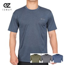 [이지바이] (땡처리 특가!!) 남성 국내원단 아이스필 카치온 라운드 반팔 티셔츠