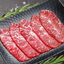미국산 부채살 슬라이스 1kg 2kg 소포장 냉동 소고기 불고기 샤브샤브 육전 구이용 수입, 300g