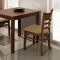 동서가구 조이 모던 우드 원목 식탁 주방 의자 (2개 1SET) DF627049, 카카오