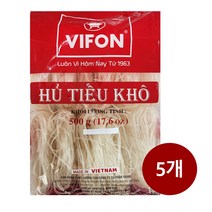 베트남 비폰 후티우코 쌀국수면 2mm 500g x 5개 버미셀리 쌀국수면 건면 VIFON Hu Tieu Kho Vermicelli