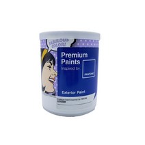 상가 색상연출 외부 무광 수성 페인트 1L 담장 주택외벽 도색작업, 색상, 보라17-3834