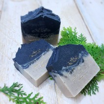 대나무 숯비누 천연비누 모공 수제 CP 세안 피지 노폐물 각질 100g, 대나무 숯비누+쇼핑백