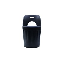 체어킹 국산 수납 통의자 등받이 고깃집 옷보관 식당 깡통 드럼통 업소용 머핀 스툴 미술학원 병원 카운터 상담의자, 블랙, 등받이형