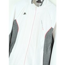(XL)카파 집업져지 트랙탑 화이트 운동 그레이