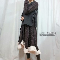 대폭 폴리 분또 원단 다이마루 천 도트 3종, 청록(B33)
