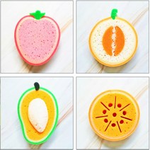 EMC 과일 모양 스펀지 수세미 4종 DD-10974, 딸기