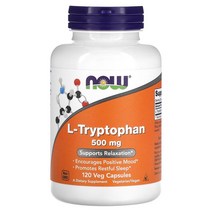 나우푸드 L 트립토판 500 mg 120캡슐 필수아미노산 트립신 Tryptophan