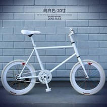 픽시 자전거 브레이크 트렉 완전조립 언노운 픽시 새로운 X-전면 브랜드 탄소강 20 인치 휠 후면 페달 브, 10 white_01 46 cm frame