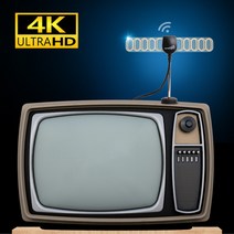 UHD TV안테나 미니빔테나 캠핑지상파 tv실내안테나, EX411