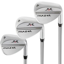 Mazel 남성용 골프 웨지 세트 피스 또는 개별 갭 샌드 롭 오른손 로즈 골드 [미국 직배송], Silver 52 56 60 Set