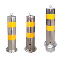 중앙분리대 볼라드 차선 규제봉 배리어 충돌방지 주차, 자물쇠가 내장된 114X500 이동식 모델