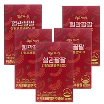 씨스팡 SALE 혈관팔팔 30정 X 5통 PME88 비타민 멜론SOD, 1개
